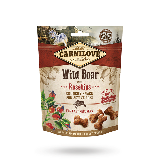 Carnilove Crunchy Snack Wildboar Rosehip 200g