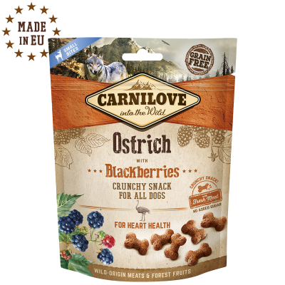 Carnilove Dog Crunchy Snack Ostrich Blackberries 200g