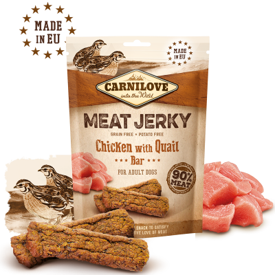 Carnilove Jerky Chicken with Quail Bar 100g