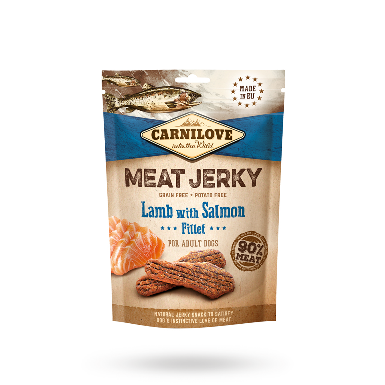 Carnilove Jerky Lamb with Salmon Fillet 100g