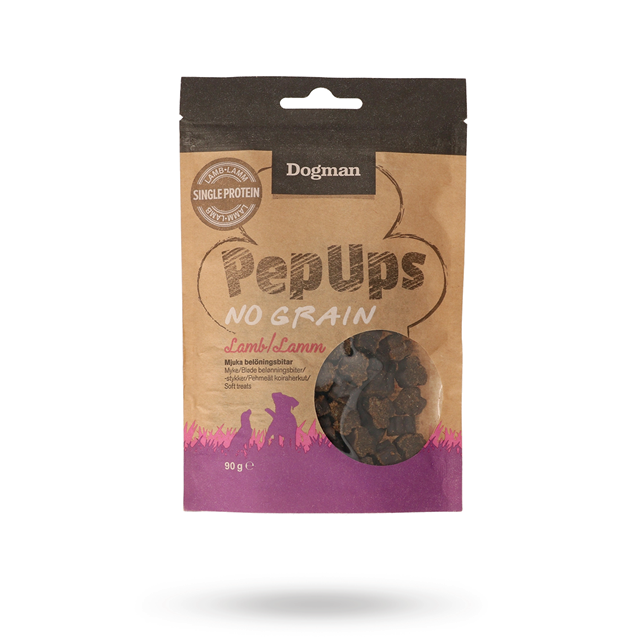 Dogman Pep Ups No Grain Lamm 90g