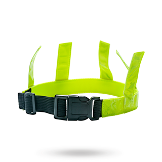 Dogman Reflexhalsband Med Flärpar Gul