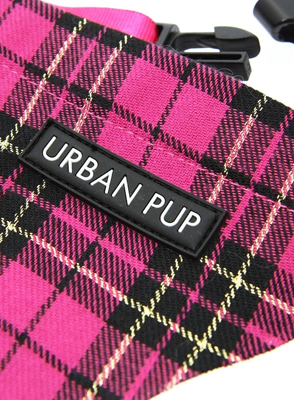 Fuschia Pink Tartan Bandana