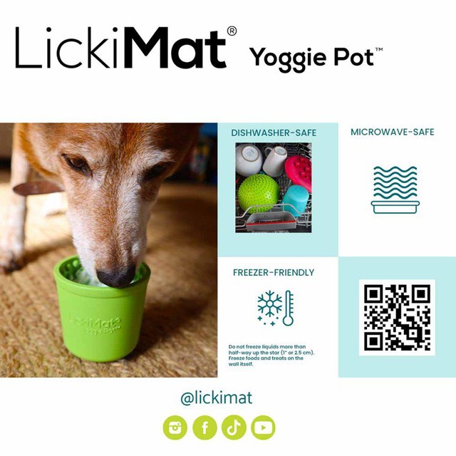 Lickimat Yoggie Pot Rosa