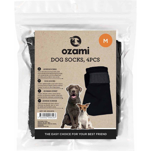 Ozami Hundstrumpa 4-pack Svart