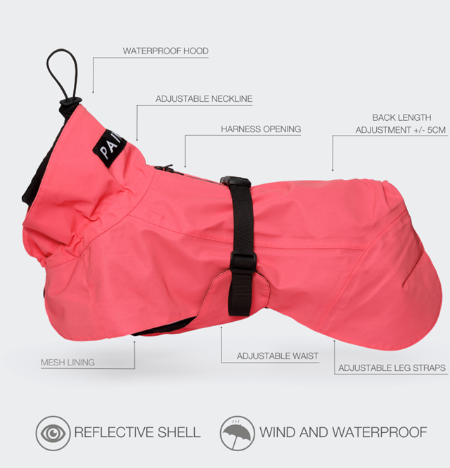 Paikka Visibility Raincoat Lite - Hot Pink