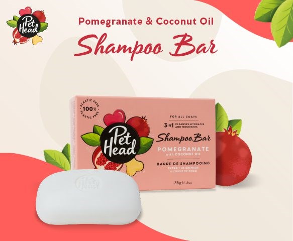 Pet Head Pomegranate 3-IN-1 Shampoo Bar 85g