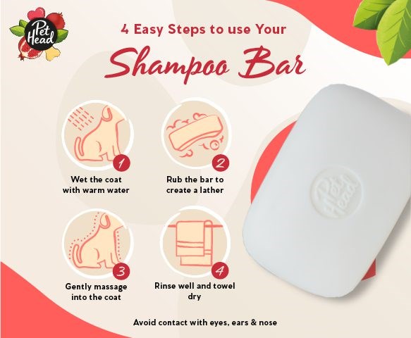 Pet Head Pomegranate 3-IN-1 Shampoo Bar 85g