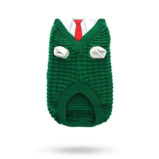 Wallaces Stickade Hundtröja - Grön